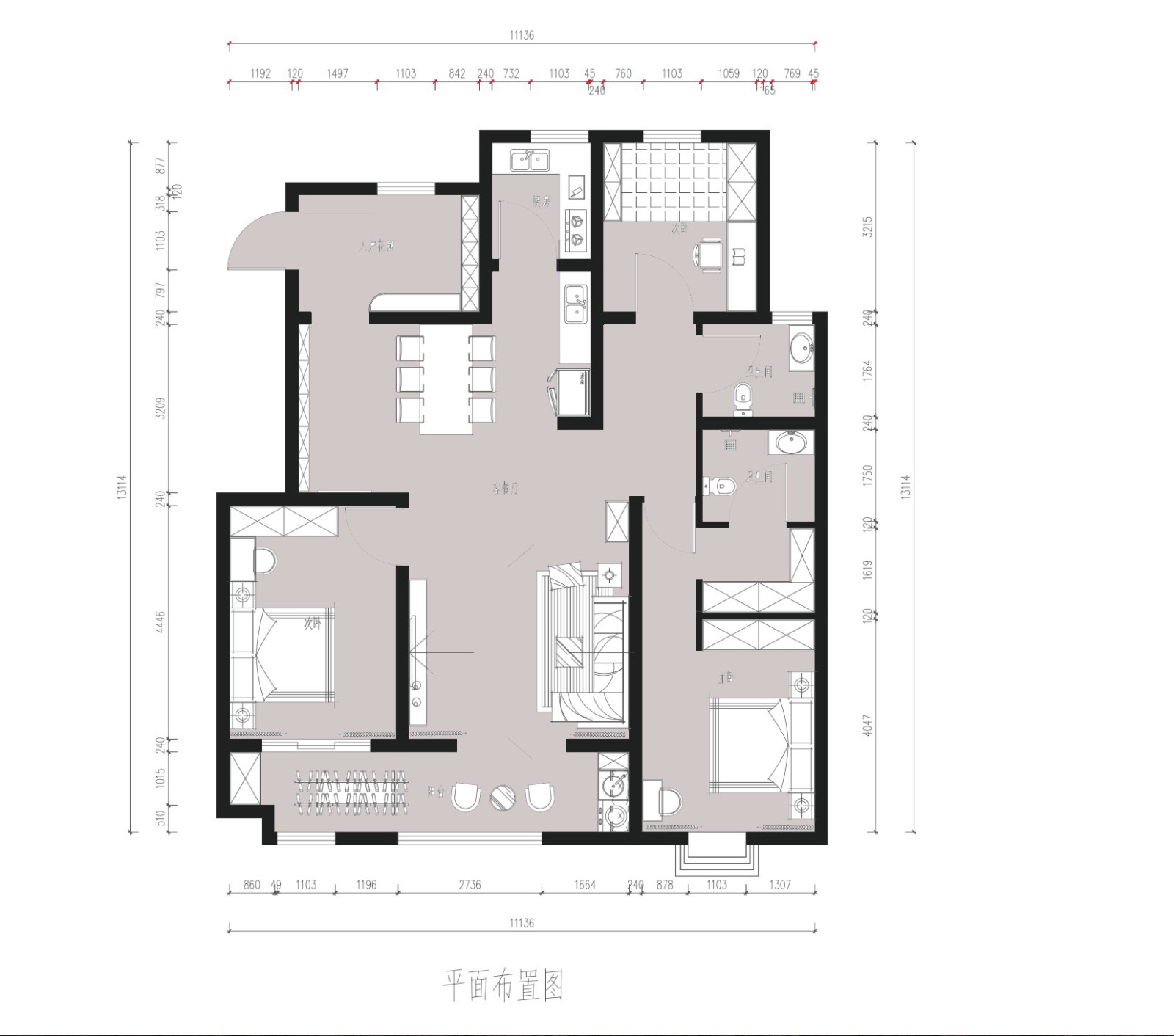 國賓壹號(hào)新中式風(fēng)格戶型圖裝修效果圖